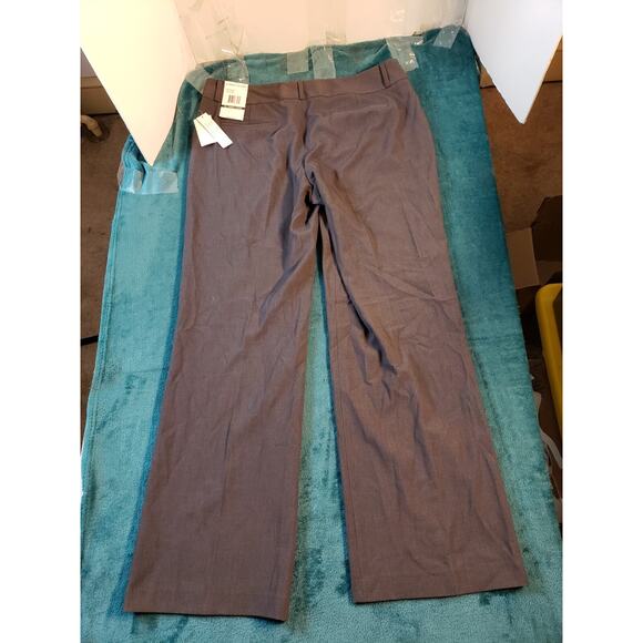 Larry Levine Dress Pants Size 12 Short Womens Gray Work Career Wide Leg NWT - Picture 15 of 16